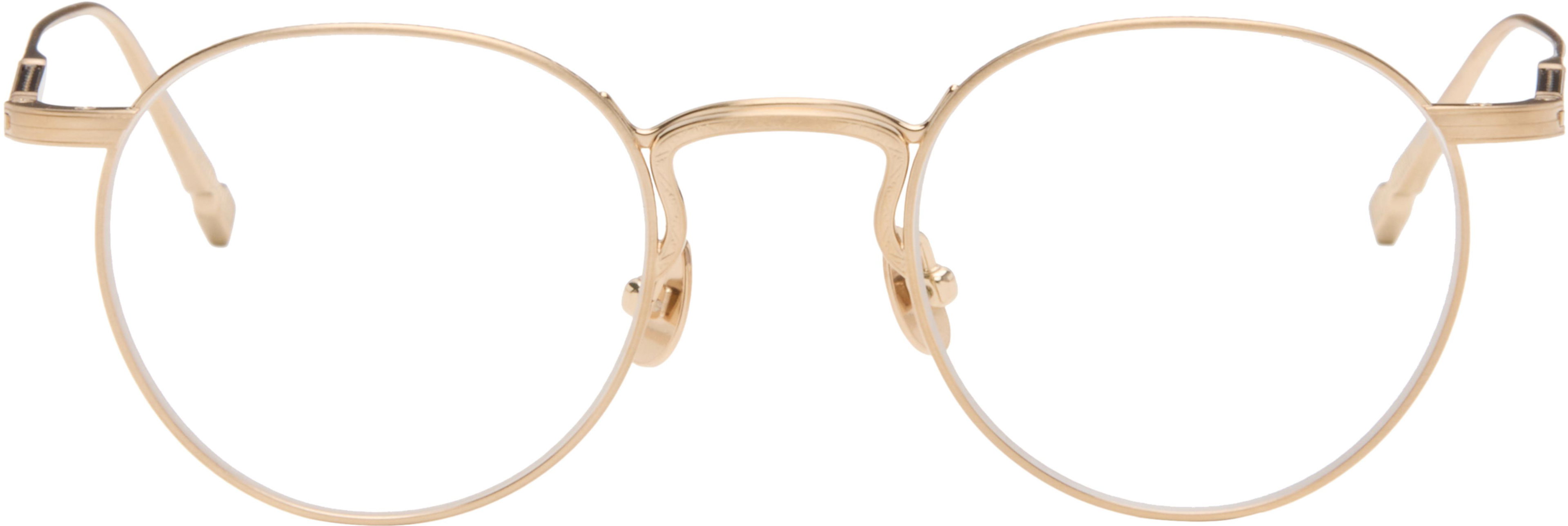 Gold M3140 Glasses by MATSUDA
