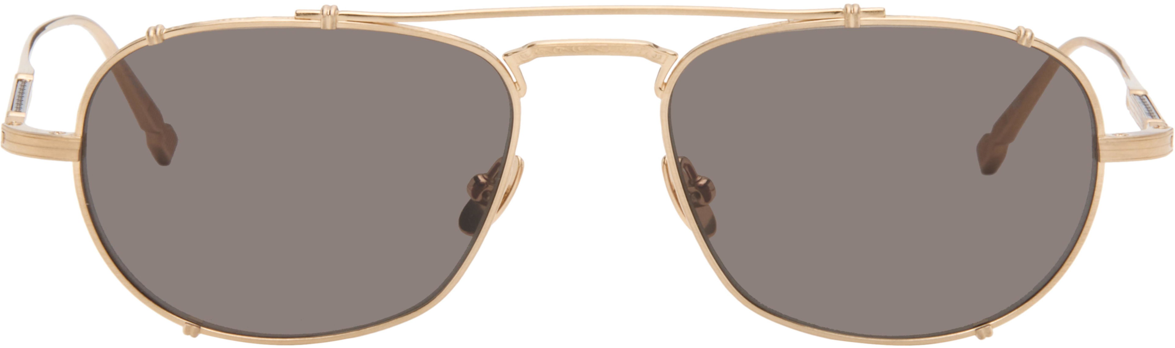 Gold M3151 Sunglasses by MATSUDA