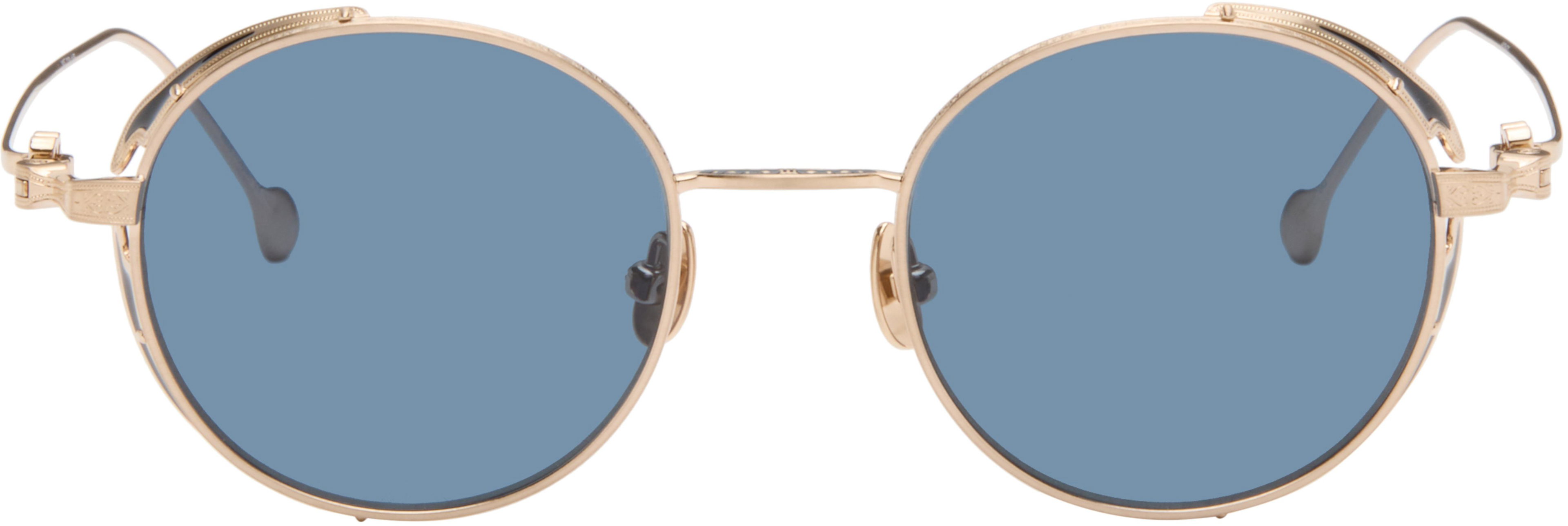 Gold M3152 Sunglasses by MATSUDA