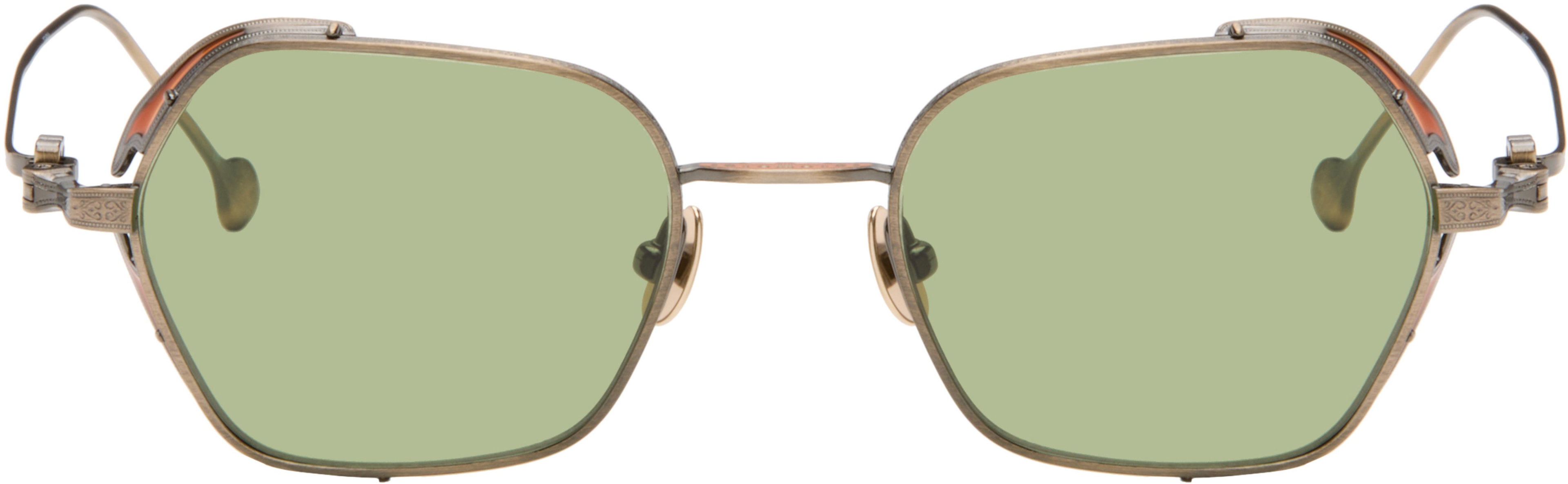 Gold M3153 Sunglasses by MATSUDA