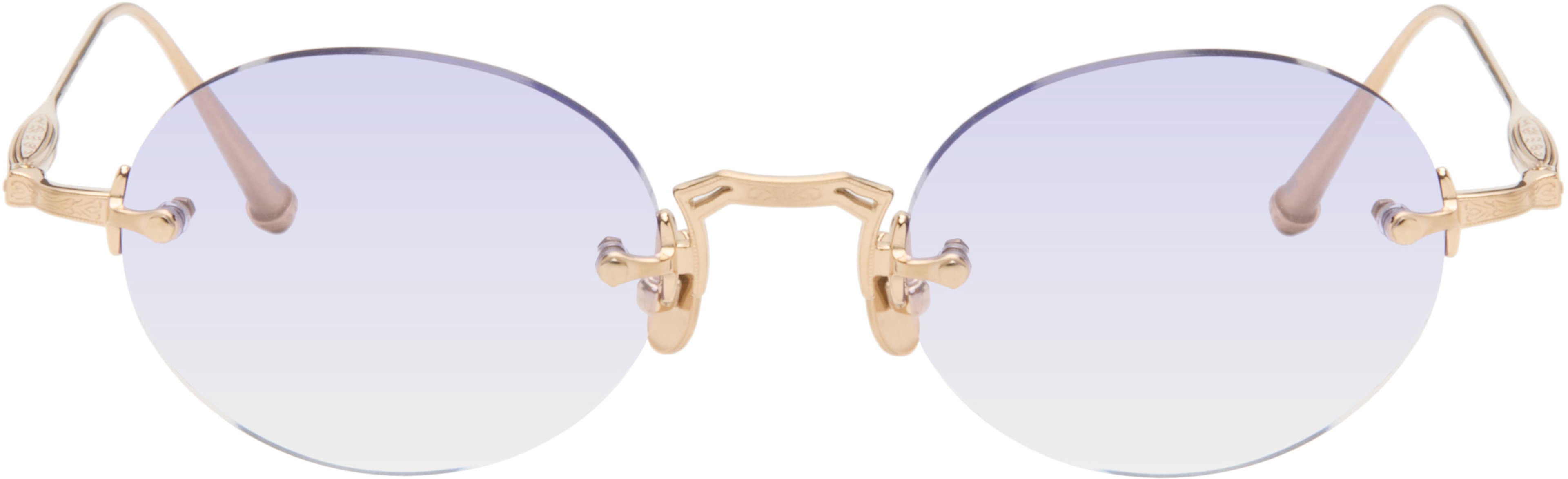 Gold M5002 Sunglasses by MATSUDA