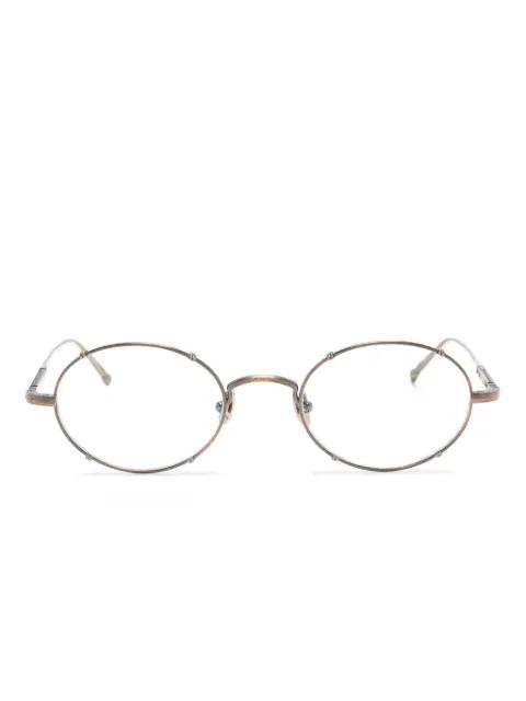 M3150 oval-frame metal glasses by MATSUDA