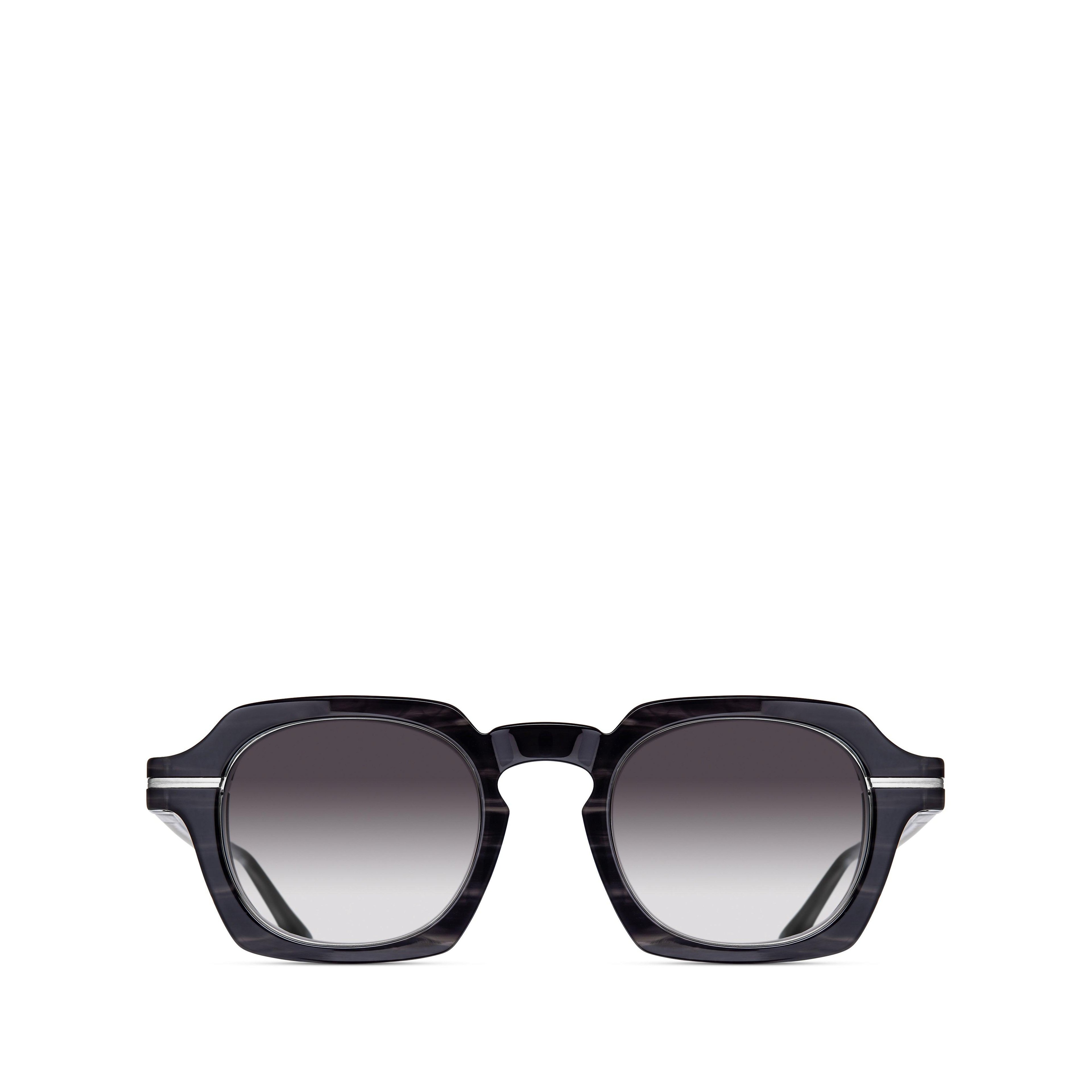 Matsuda - M2055 Grey Gradient Sunglasses - (Black Stripe) by MATSUDA