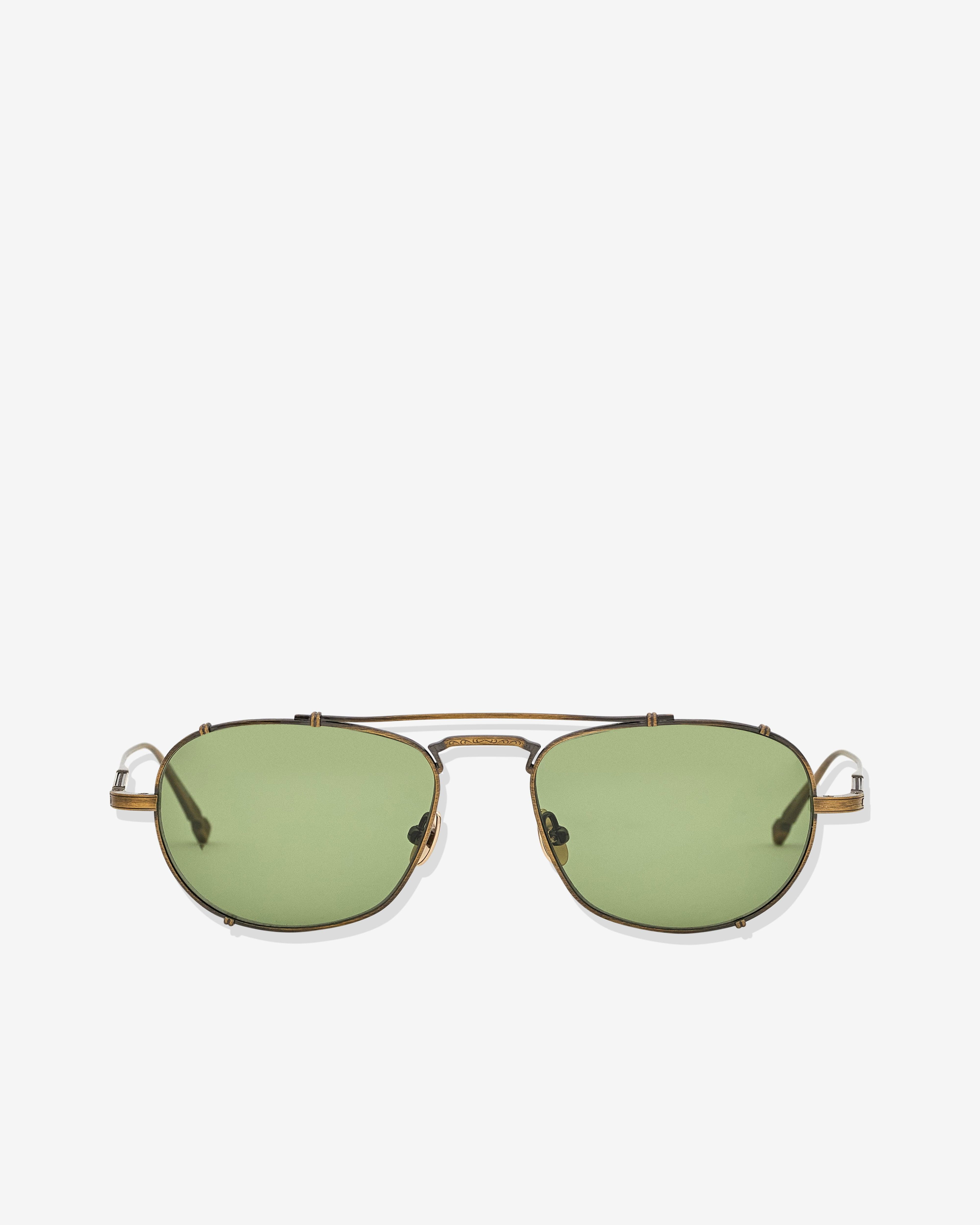 Matsuda - M3151 Sunglasses - (Antique Gold/Sage Green) by MATSUDA