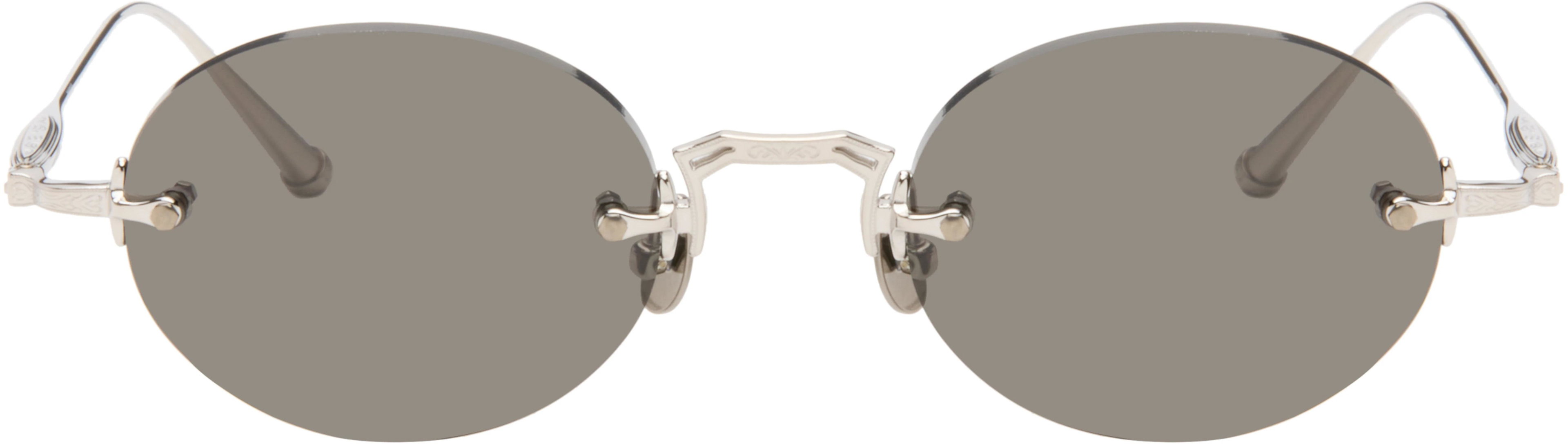Silver M5002 Sunglasses by MATSUDA
