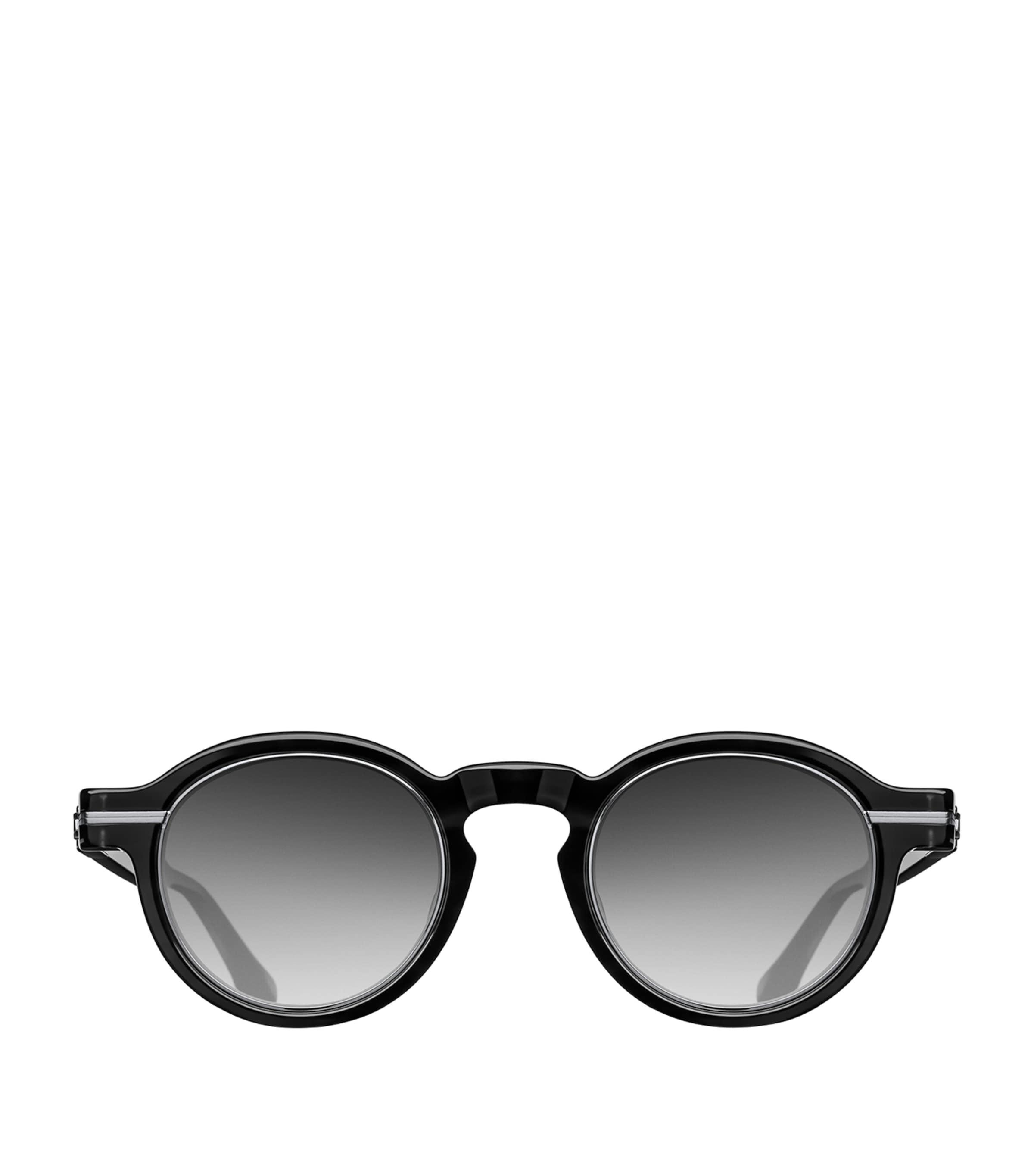 Thick-Frame Round Sunglasses by MATSUDA