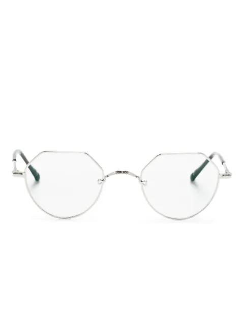 geometric-frame glasses by MATSUDA