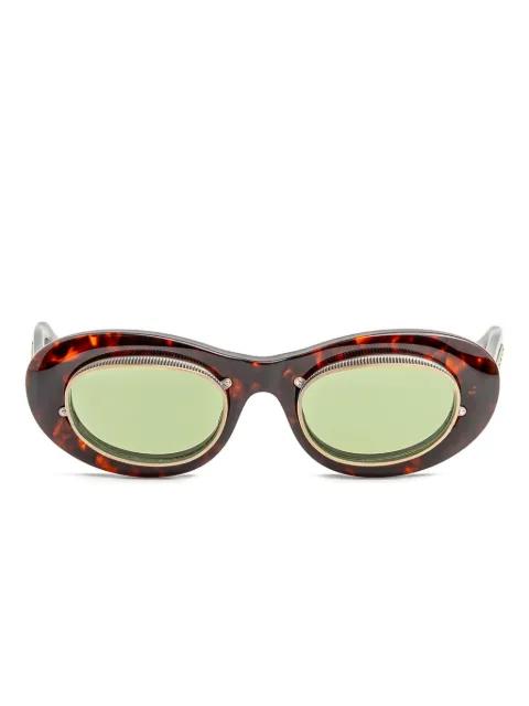 oval-frame sunglasses by MATSUDA