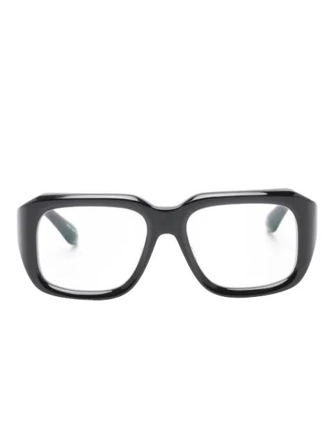rectangle detail glasses by MATSUDA