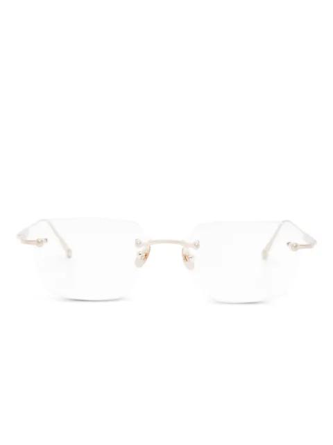 rimless rectangle glasses by MATSUDA