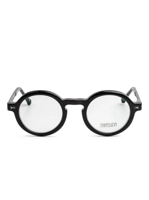 round-frame glasses by MATSUDA