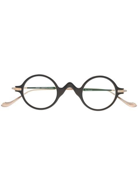 round frame glasses by MATSUDA