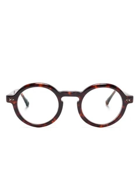 round-frame glasses by MATSUDA
