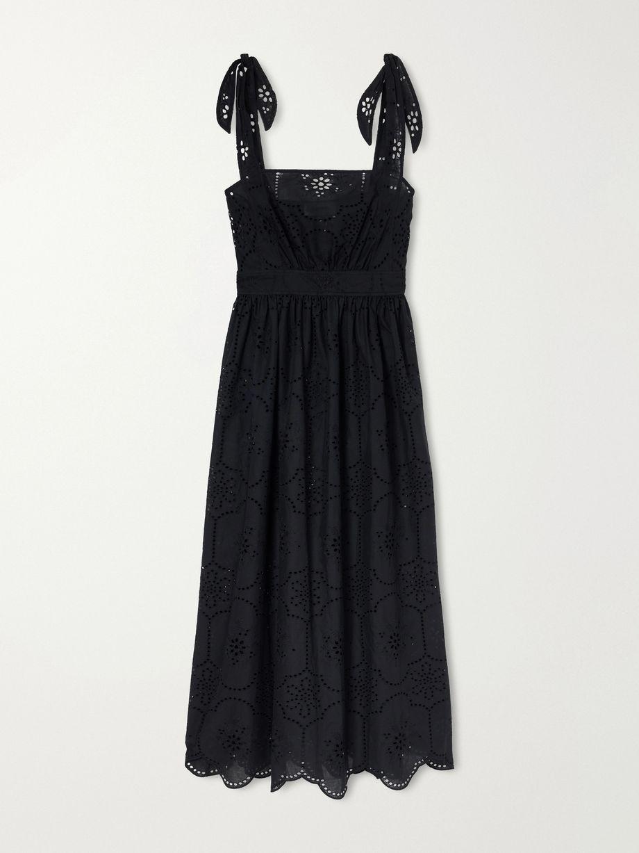 Broderie Apron broderie anglaise cotton midi dress by MATTEAU