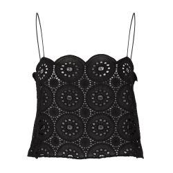 Broderie Cami crop top by MATTEAU