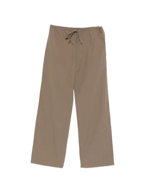 Drawcord straight-leg trousers by MATTEAU