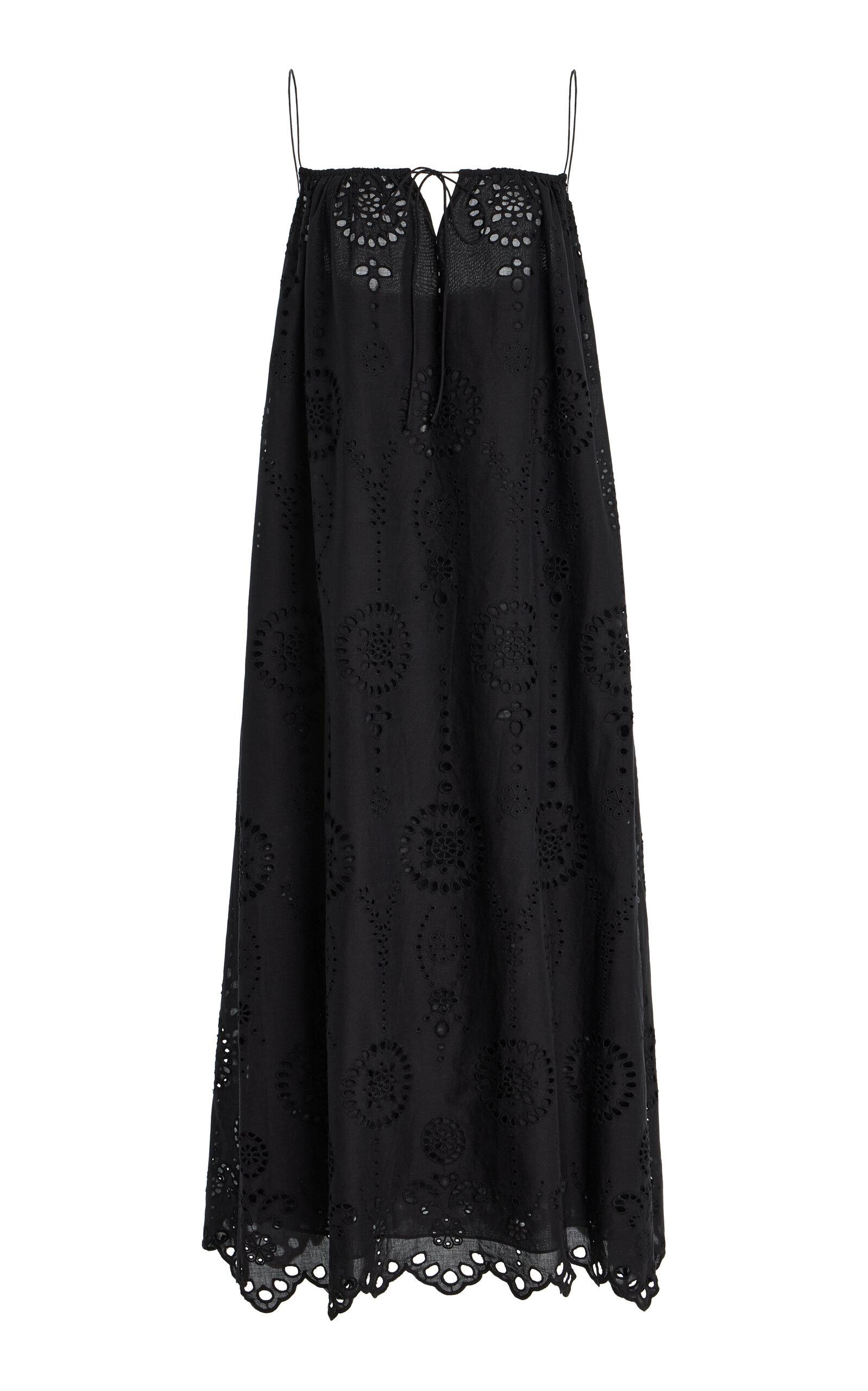 Matteau Cotton Broderie Anglaise Midi Dress - Moda Operandi by MATTEAU