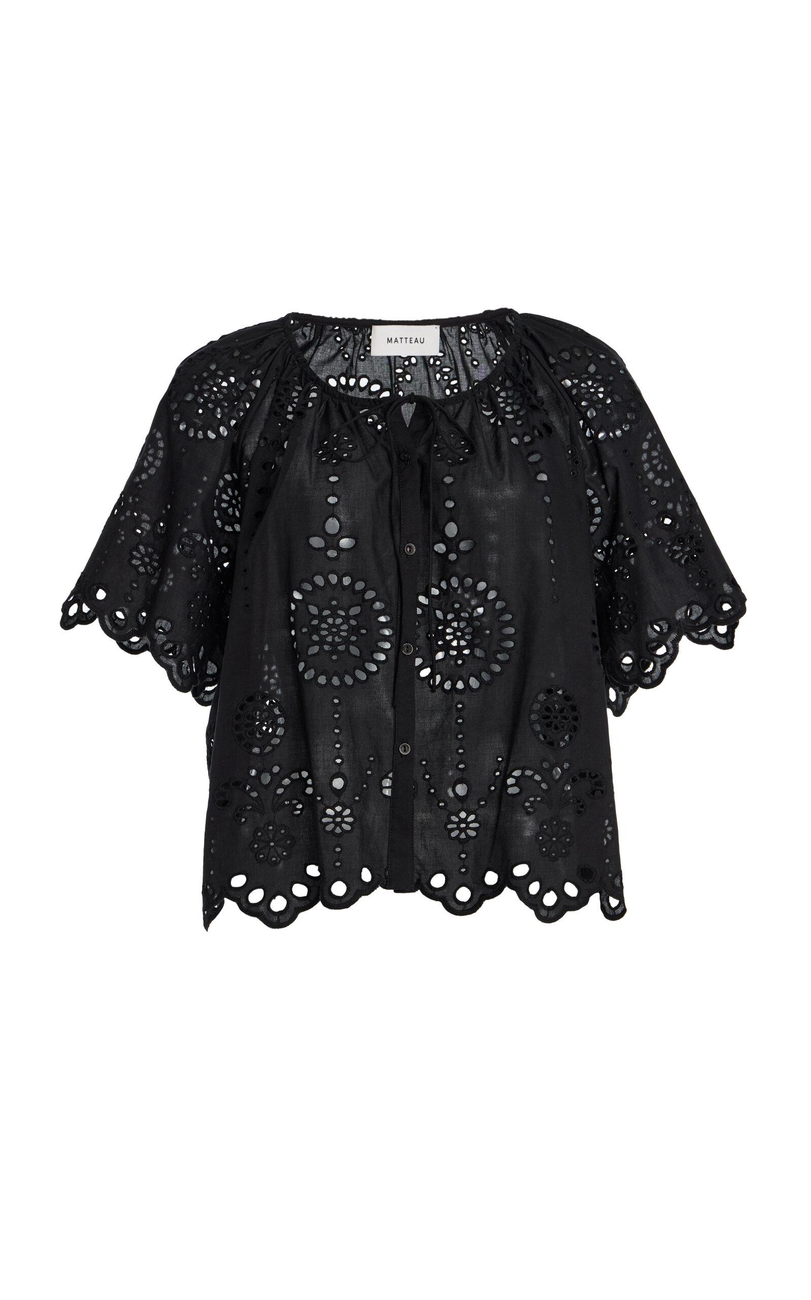 Matteau Cotton Broderie Anglaise Top - Moda Operandi by MATTEAU