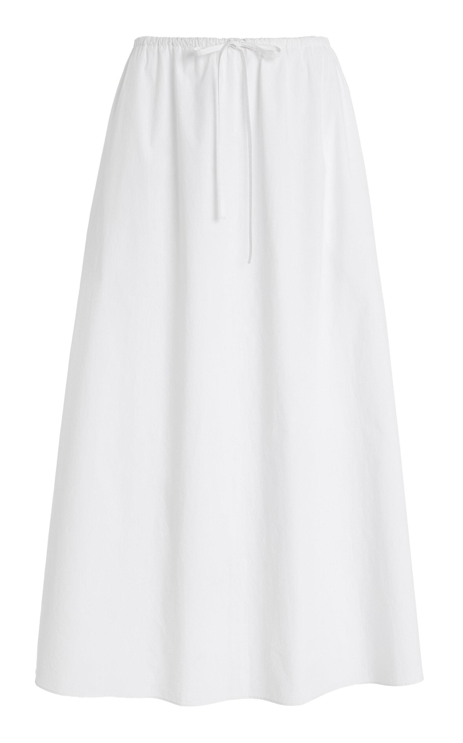 Matteau Drawcord Organic Cotton Maxi Skirt - Moda Operandi by MATTEAU