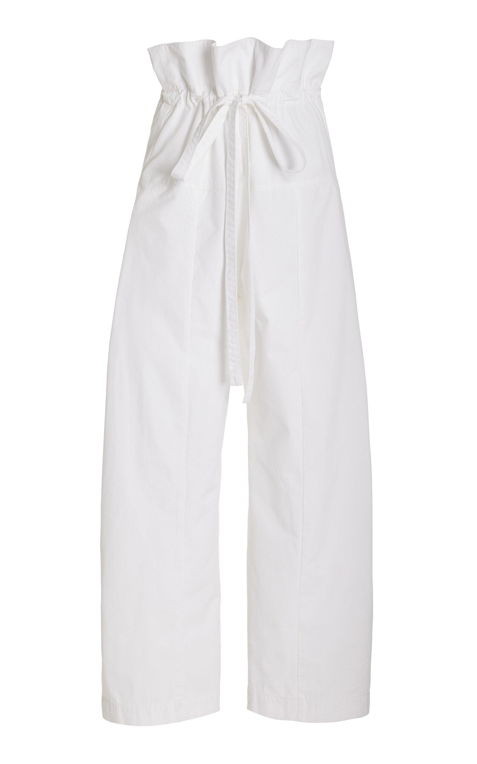 Matteau Drawstring Cotton Fisherman Pants - Moda Operandi by MATTEAU