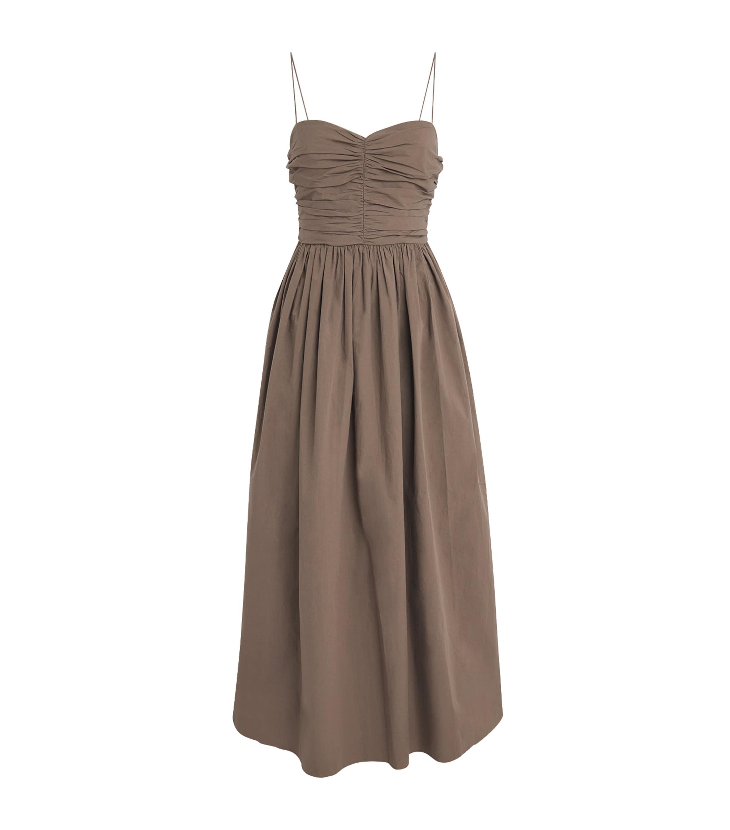 Matteau Organic Cotton Gathered Midi Dress by MATTEAU