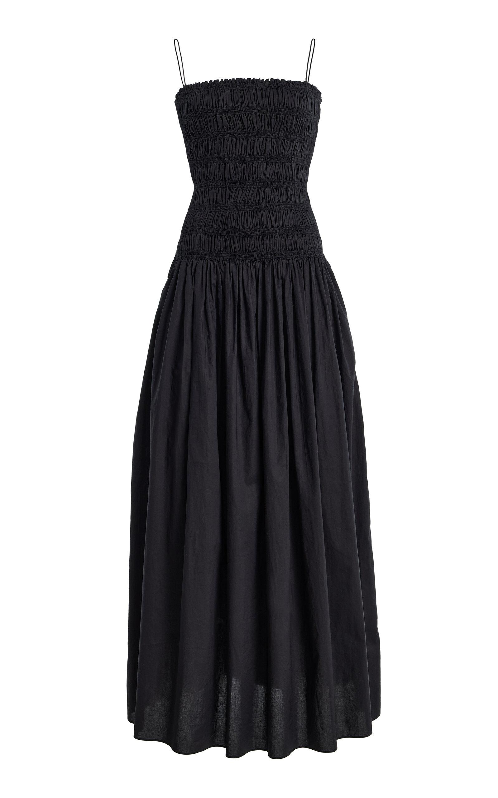 Matteau Shirred Cotton Drop-Waist Maxi Dress - Moda Operandi by MATTEAU