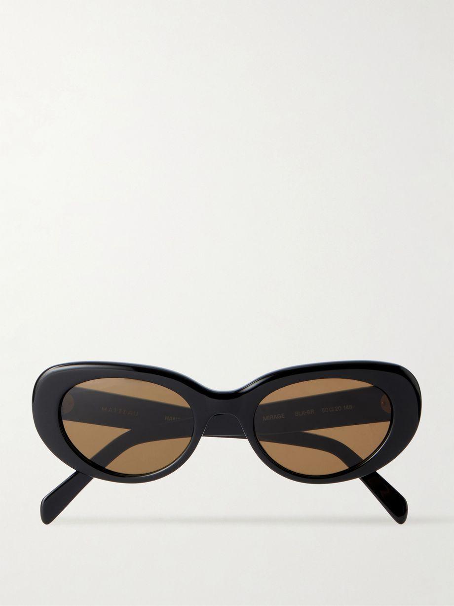 Mirage cat-eye acetate sunglasses by MATTEAU