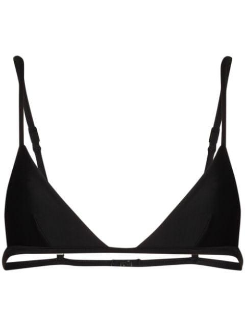 Petite triangle-cup bikini top by MATTEAU