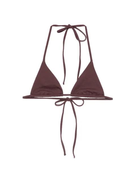 String triangle-cup bikini top by MATTEAU