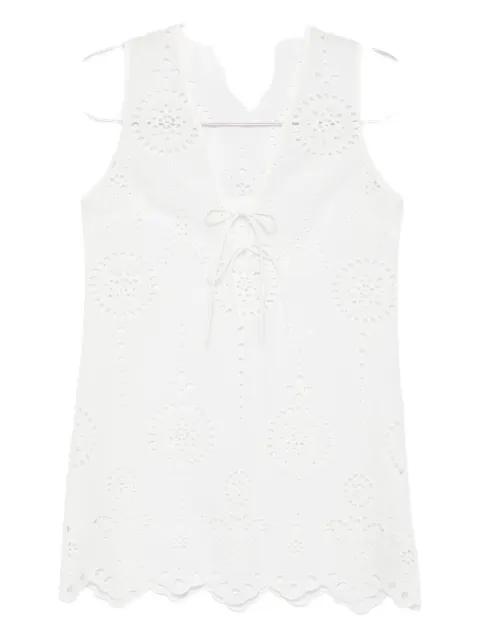 broderie anglaise mini dress by MATTEAU