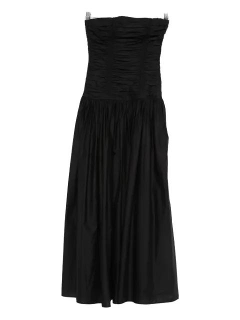 drop-waist strapless midi dress by MATTEAU