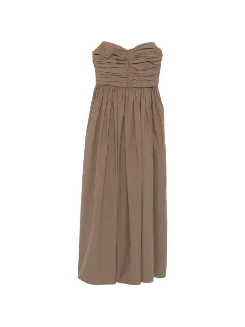 gathered bodice dress by MATTEAU