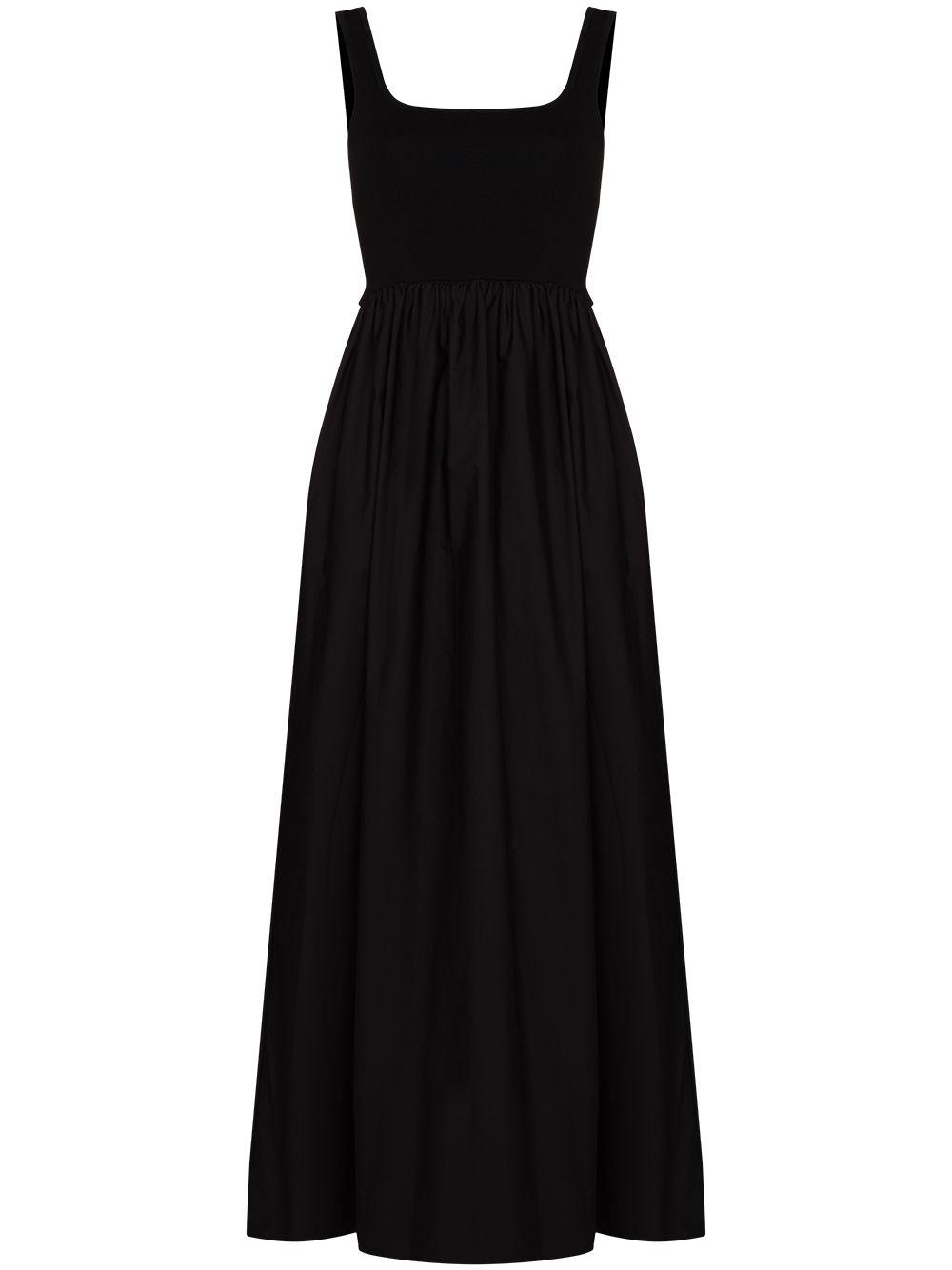 gathered-waist sleeveless maxi dress by MATTEAU