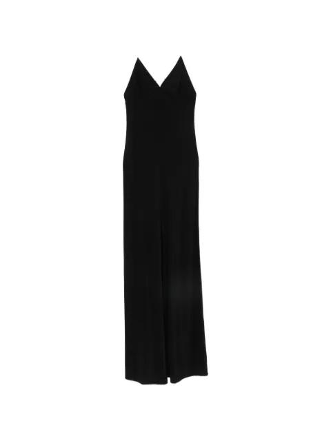 low-back halterneck maxi dress by MATTEAU