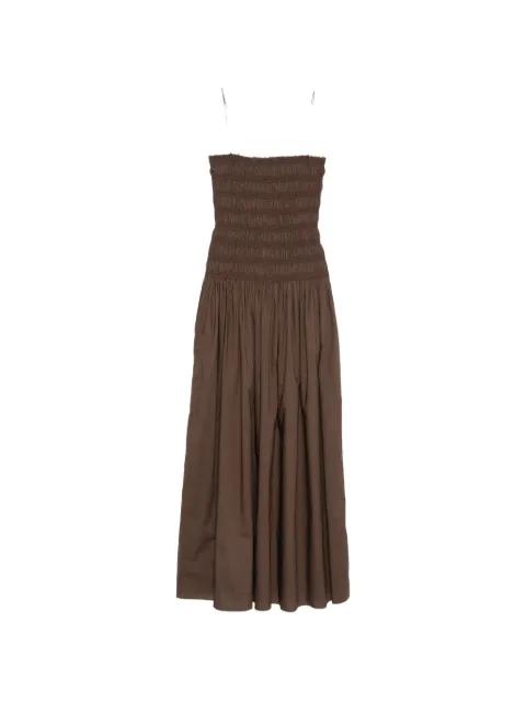 shirred drop-waist dress by MATTEAU