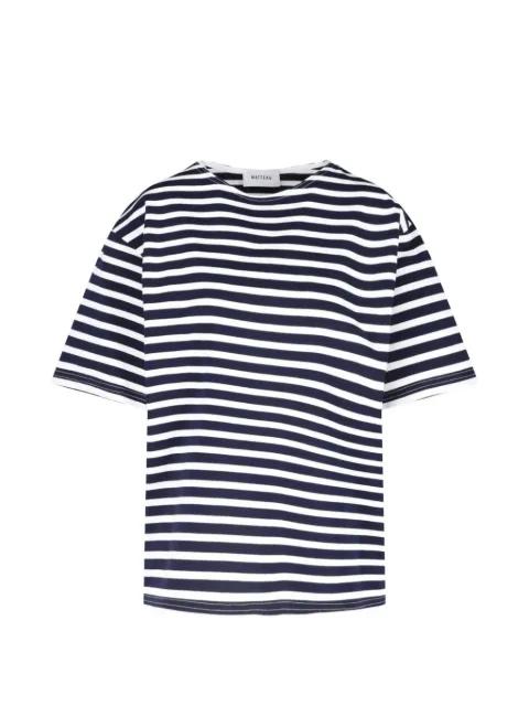 striped short-sleeve T-shirt by MATTEAU