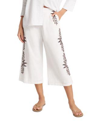 Ireni Embroidered Cropped Pants by MATTY M