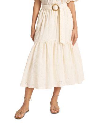 Liora Tiered Midi Skirt by MATTY M