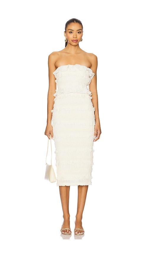 Maude Club Annalise Dress in Ivory by MAUDE CLUB