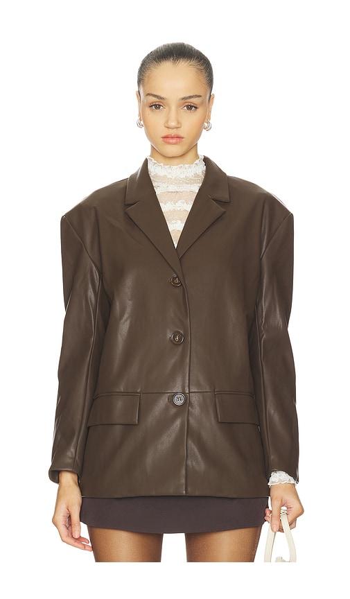 Maude Club Brenda Jacket in Brown by MAUDE CLUB Maude Club Brenda Jacket in Brown by MAUDE CLUB