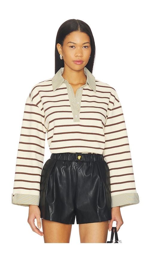 Maude Club Gabrielle Top in Brown by MAUDE CLUB