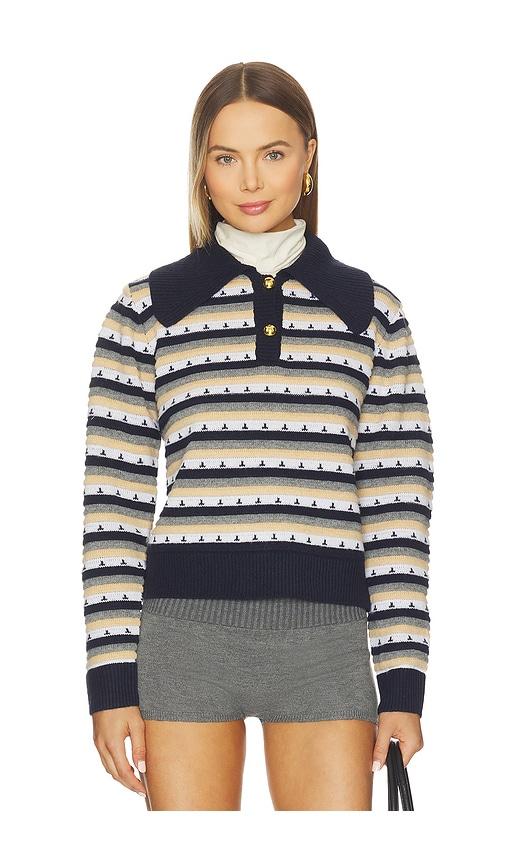 Maude Club Jones Sweater in Navy by MAUDE CLUB