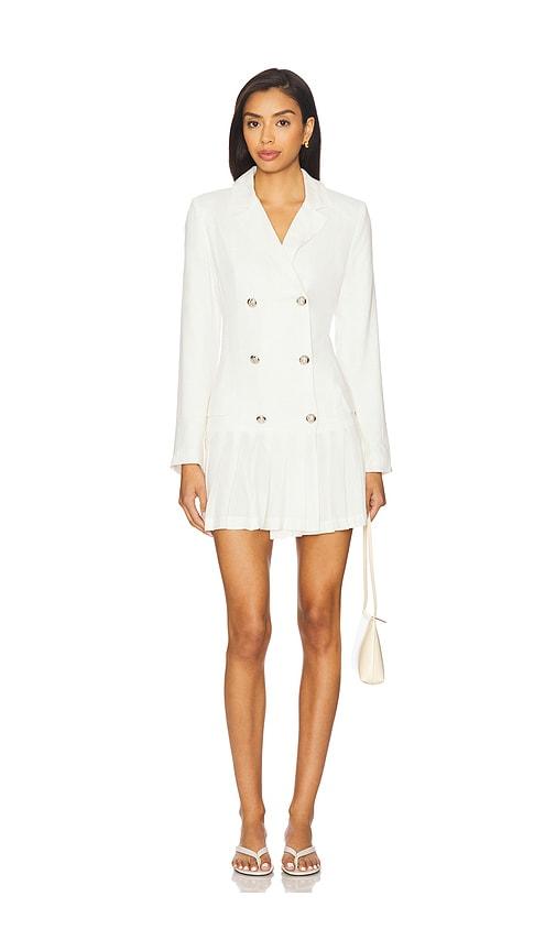 Maude Club Lynn Dress in White by MAUDE CLUB