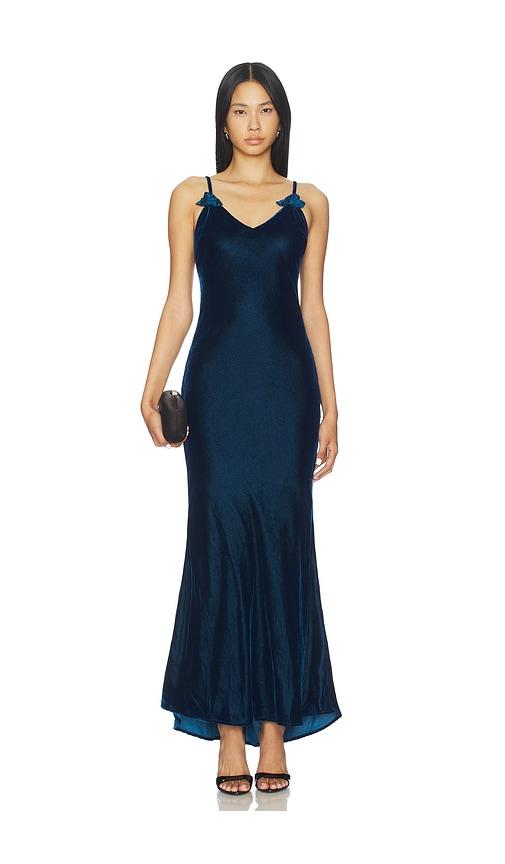 Maude Club Marissa Dress in Royal by MAUDE CLUB