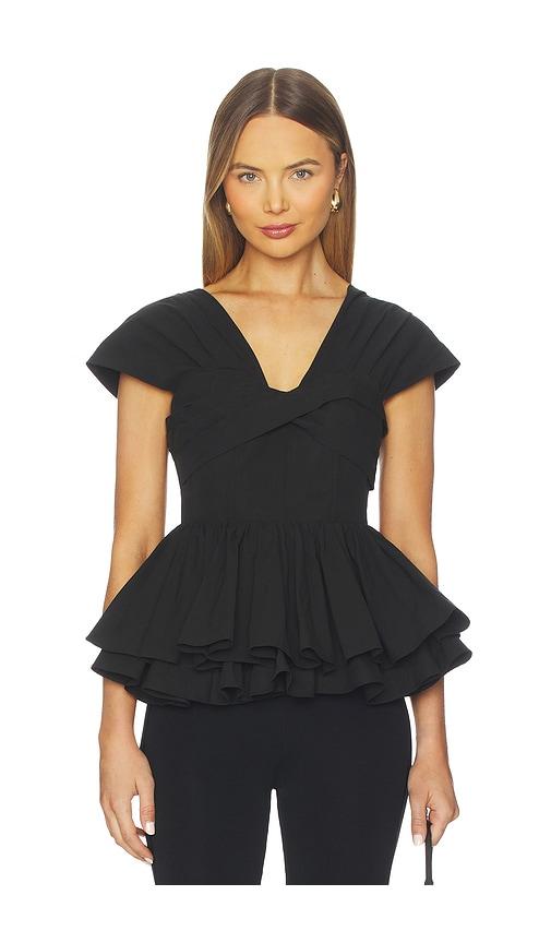 Maude Club Serena Top in Black by MAUDE CLUB