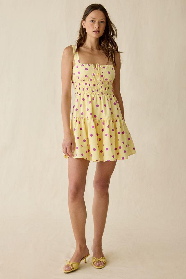 Maude Club Skye Polka Dot Fit-And-Flare Mini Dress by MAUDE CLUB