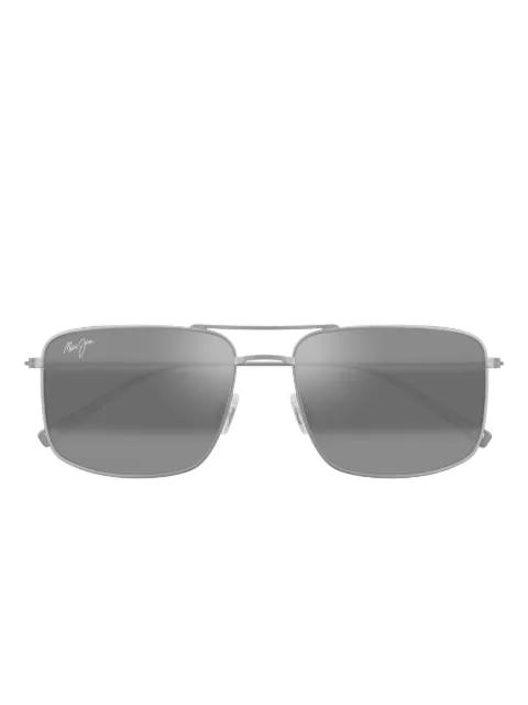 Aeko rectangle-frame sunglasses by MAUI JIM