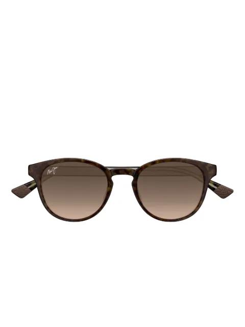 Hiehie tortoiseshell round sunglasses by MAUI JIM