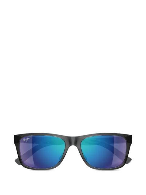 Kōwelo rectangular-frame sunglasses by MAUI JIM