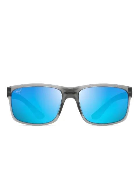 Pokowai polarised rectangular-frame sunglasses by MAUI JIM